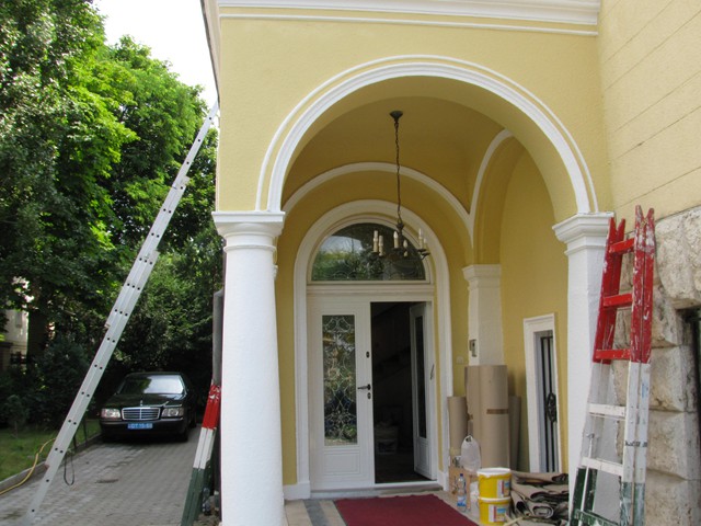 nagykövetség oldalsó bejáratának felújítása